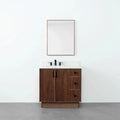 
                  
                    Malibu SLIM 36" American Black Walnut Bathroom Vanity, Left Sink Teodor Bathroom Vanity Canada
                  
                
