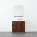 
                  
                    Malibu SLIM 36" American Black Walnut Bathroom Vanity, Right Sink Teodor Bathroom Vanity Canada
                  
                