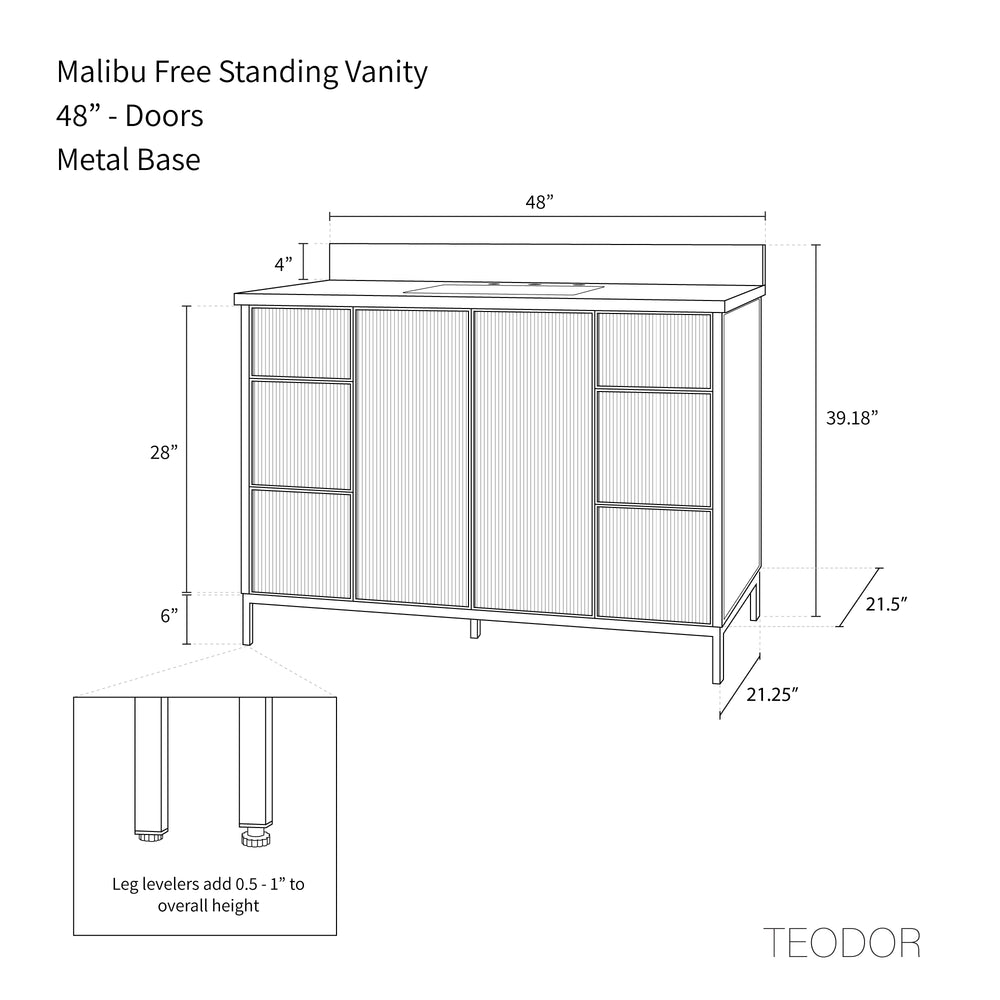 
                  
                    Malibu 48" American Black Walnut Bathroom Vanity
                  
                
