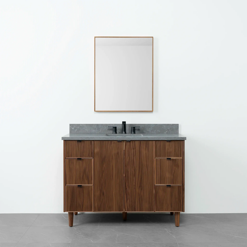 
                  
                    Malibu 48" American Black Walnut Bathroom Vanity - Teodor Vanities
                  
                