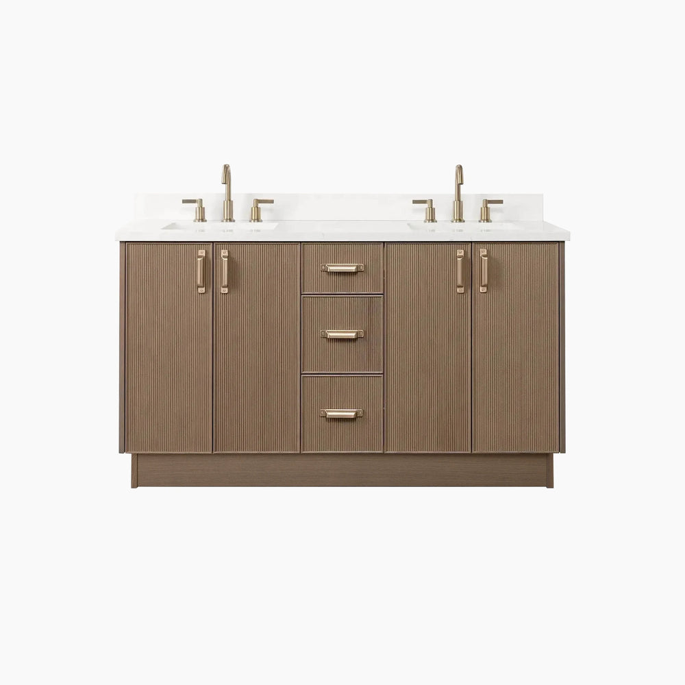 
                  
                    Malibu 60" Almond Coast Bathroom Vanity, Double Sink
                  
                