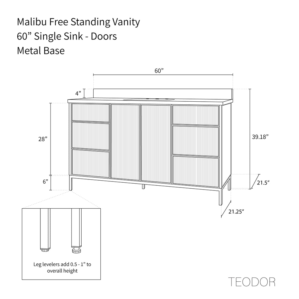 
                  
                    Malibu 60" American Black Walnut Bathroom Vanity
                  
                
