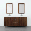 
                  
                    Malibu 72" American Black Walnut Bathroom Vanity, Double Sink - Teodor Vanities
                  
                