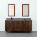
                  
                    Malibu 72" American Black Walnut Bathroom Vanity, Double Sink - Teodor Vanities
                  
                