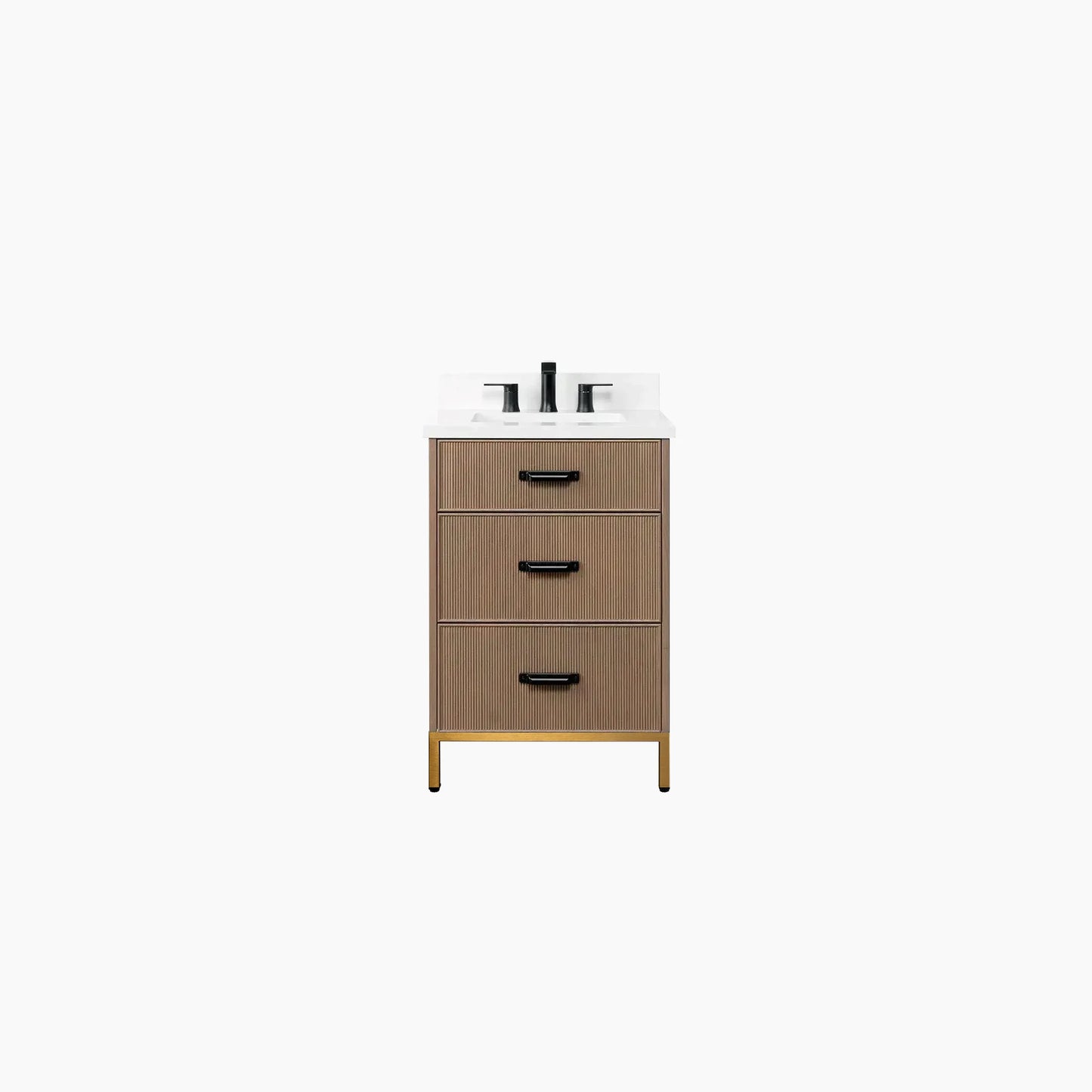 
                  
                    Malibu 24" Almond Coast Bathroom Vanity - All Drawers
                  
                