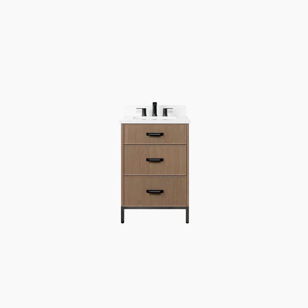
                  
                    Malibu 24" Almond Coast Bathroom Vanity - All Drawers
                  
                