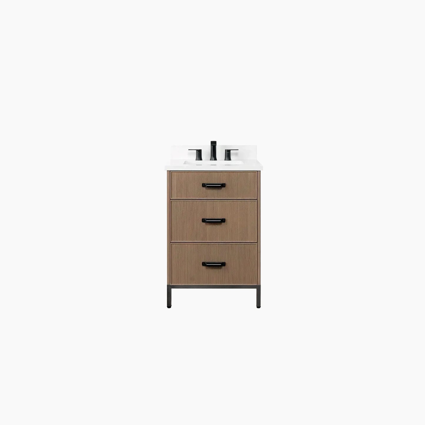 
                  
                    Malibu 24" Almond Coast Bathroom Vanity - All Drawers
                  
                