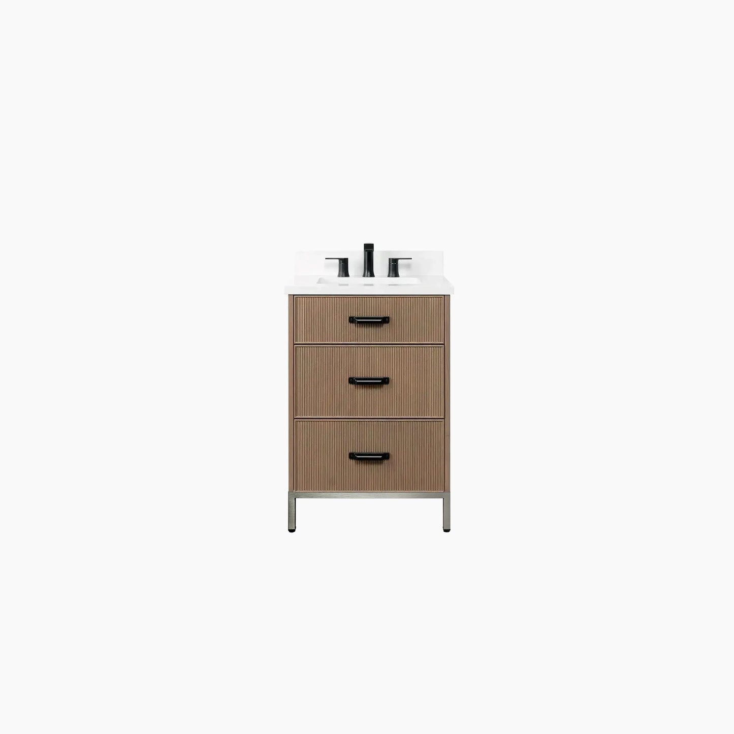 
                  
                    Malibu 24" Almond Coast Bathroom Vanity - All Drawers
                  
                
