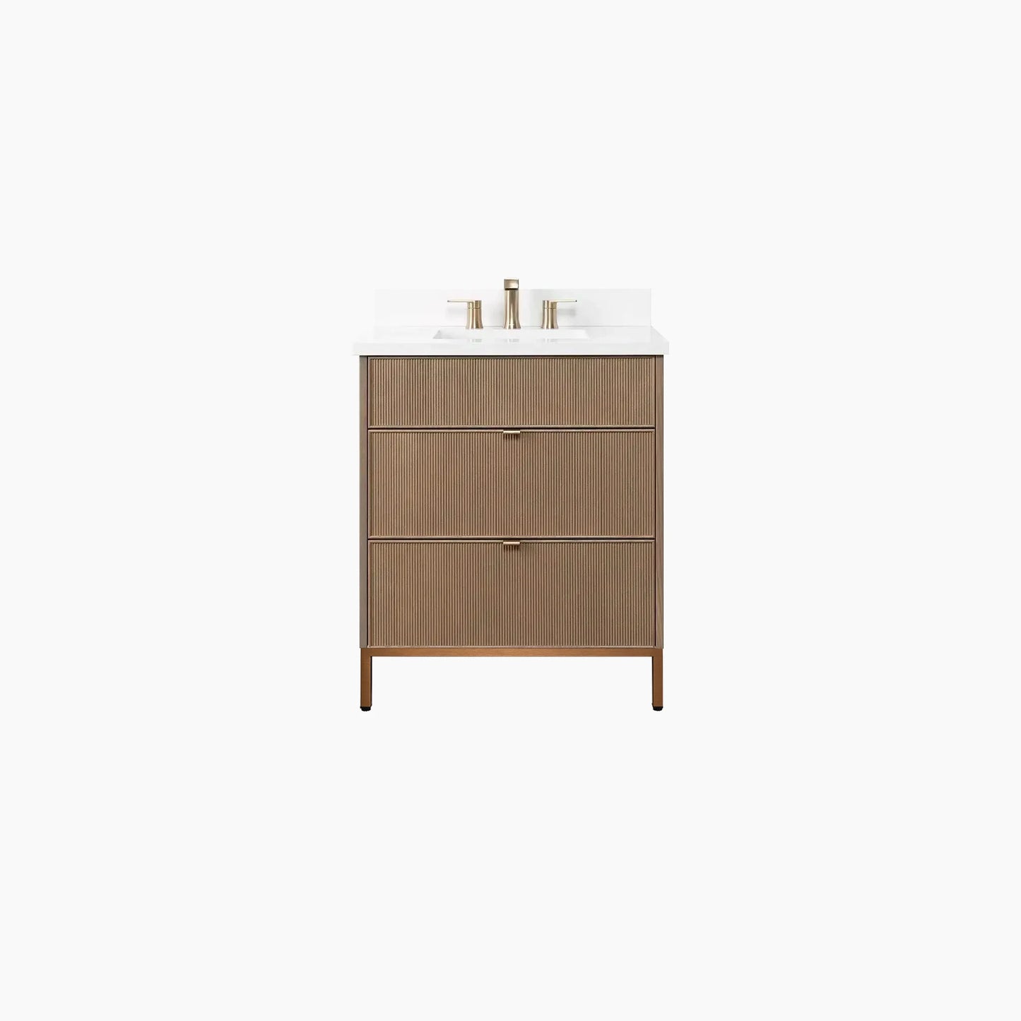
                  
                    Malibu 30" Almond Coast Bathroom Vanity - All Drawers
                  
                