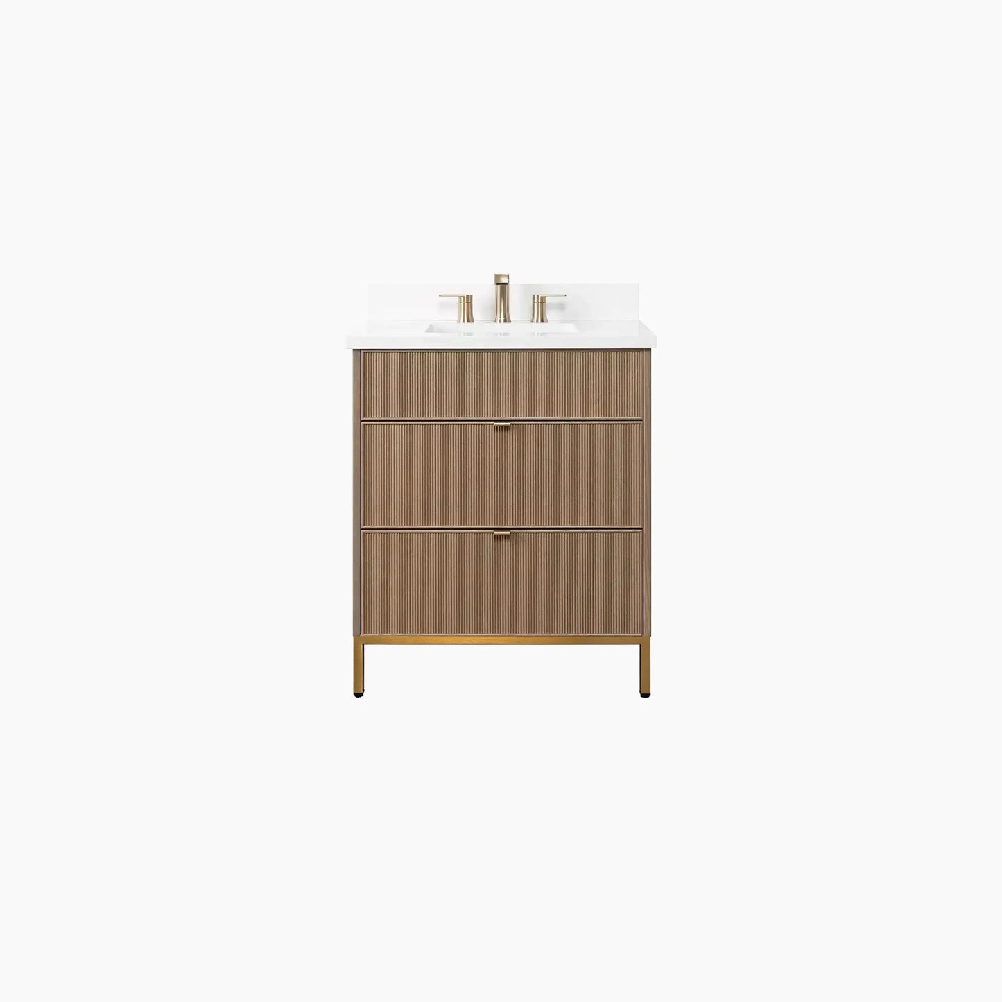 
                  
                    Malibu 30" Almond Coast Bathroom Vanity - All Drawers
                  
                