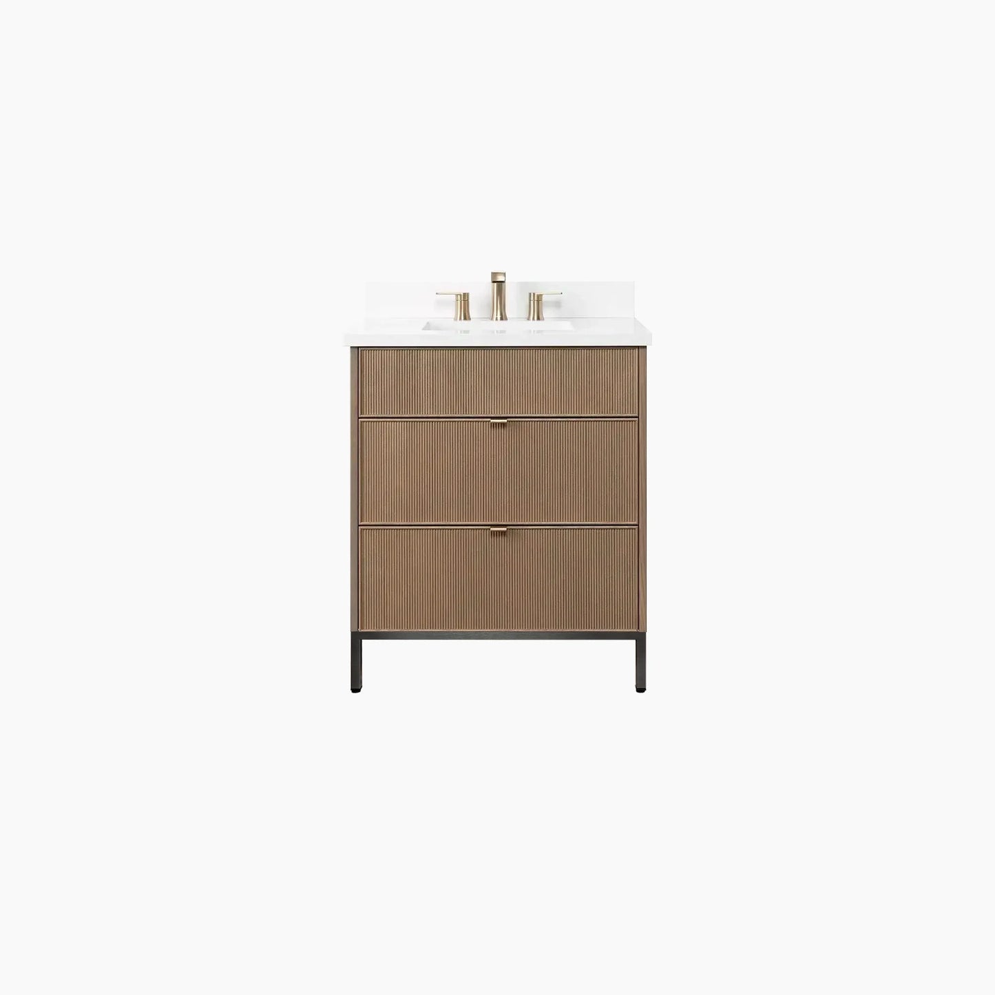 
                  
                    Malibu 30" Almond Coast Bathroom Vanity - All Drawers
                  
                