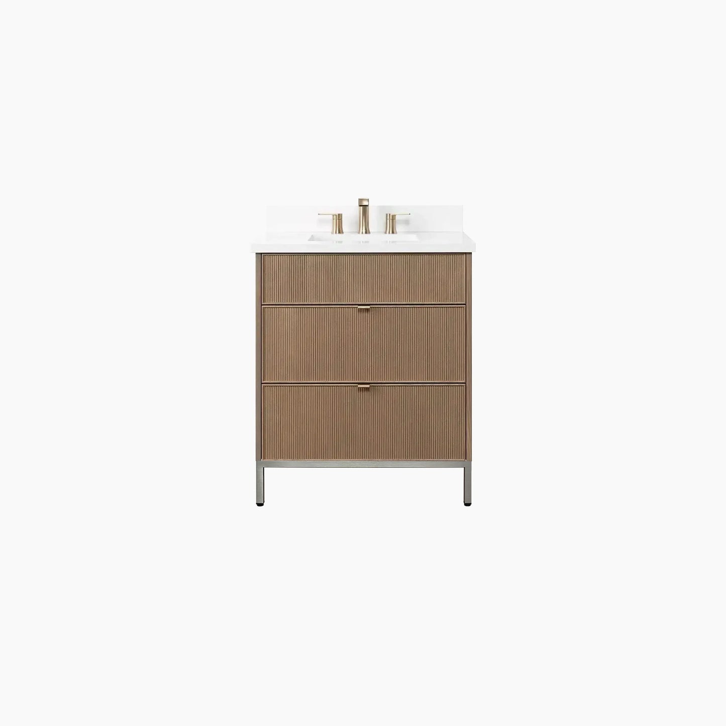 
                  
                    Malibu 30" Almond Coast Bathroom Vanity - All Drawers
                  
                