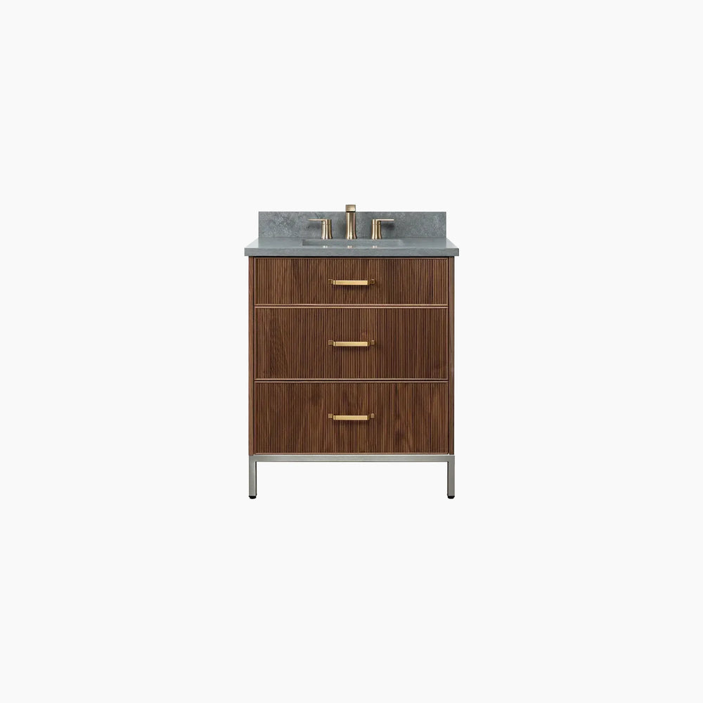 
                  
                    Malibu 30" American Black Walnut Bathroom Vanity - All Drawers
                  
                