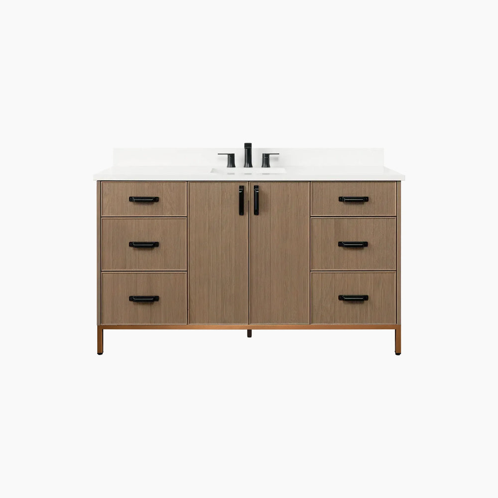 
                  
                    Malibu 60" Almond Coast Bathroom Vanity
                  
                