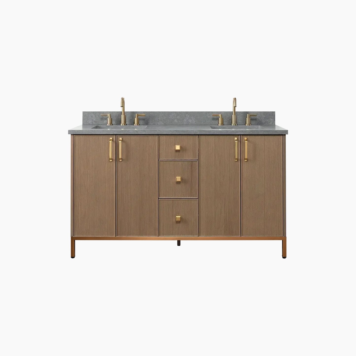 
                  
                    Malibu 60" Almond Coast Bathroom Vanity, Double Sink
                  
                
