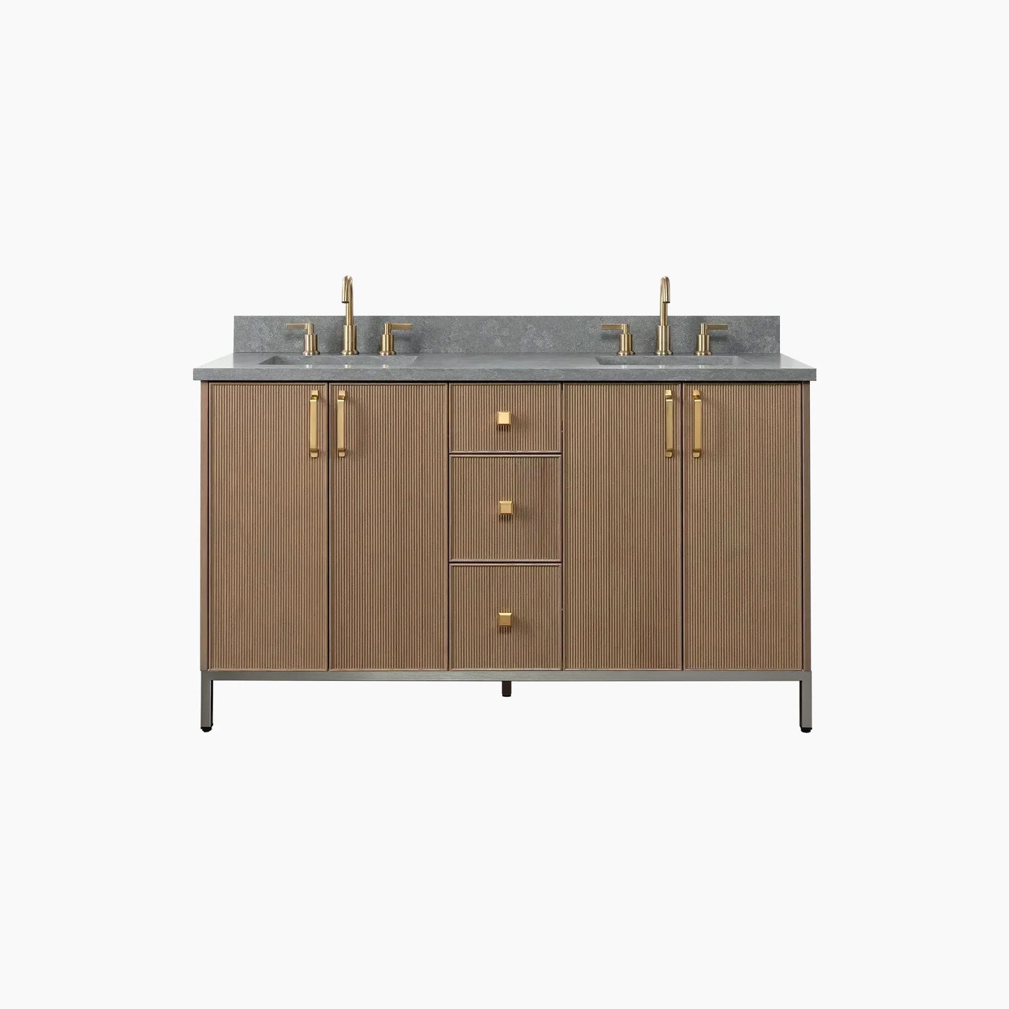
                  
                    Malibu 60" Almond Coast Bathroom Vanity, Double Sink
                  
                