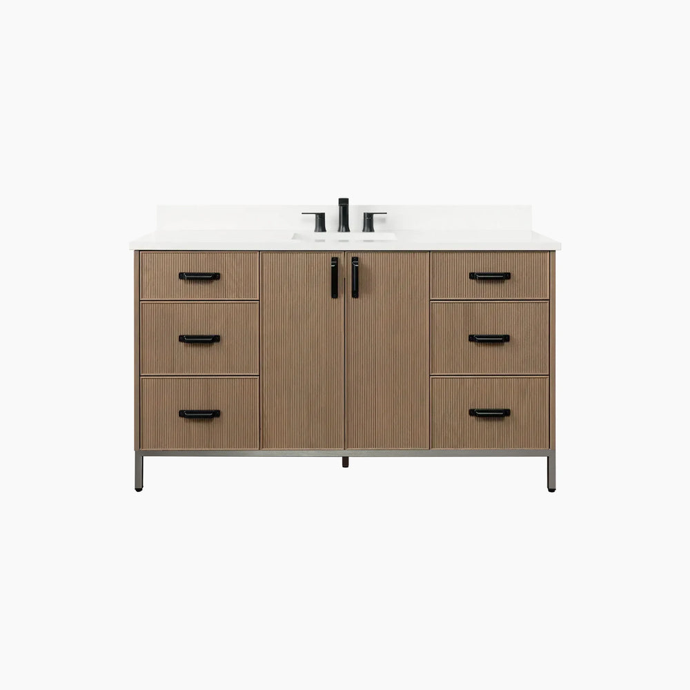 
                  
                    Malibu 60" Almond Coast Bathroom Vanity
                  
                