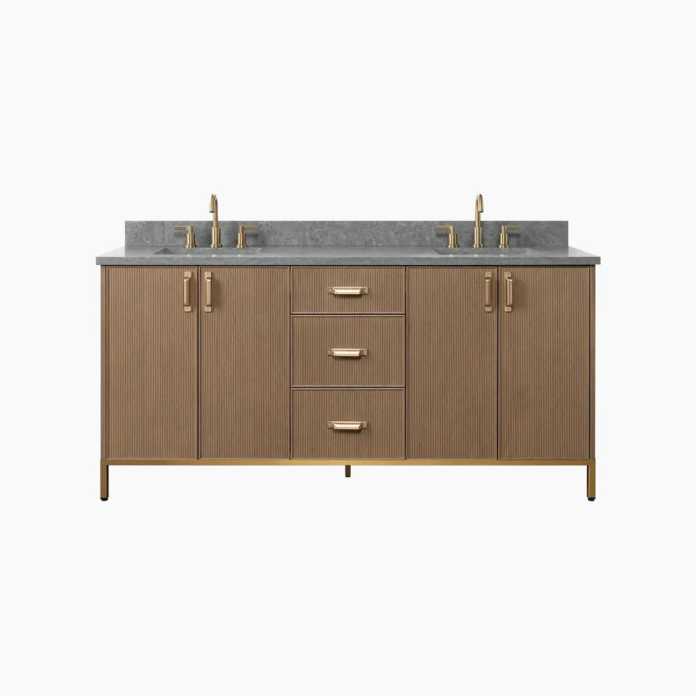 
                  
                    Malibu 72" Almond Coast Bathroom Vanity, Double Sink
                  
                