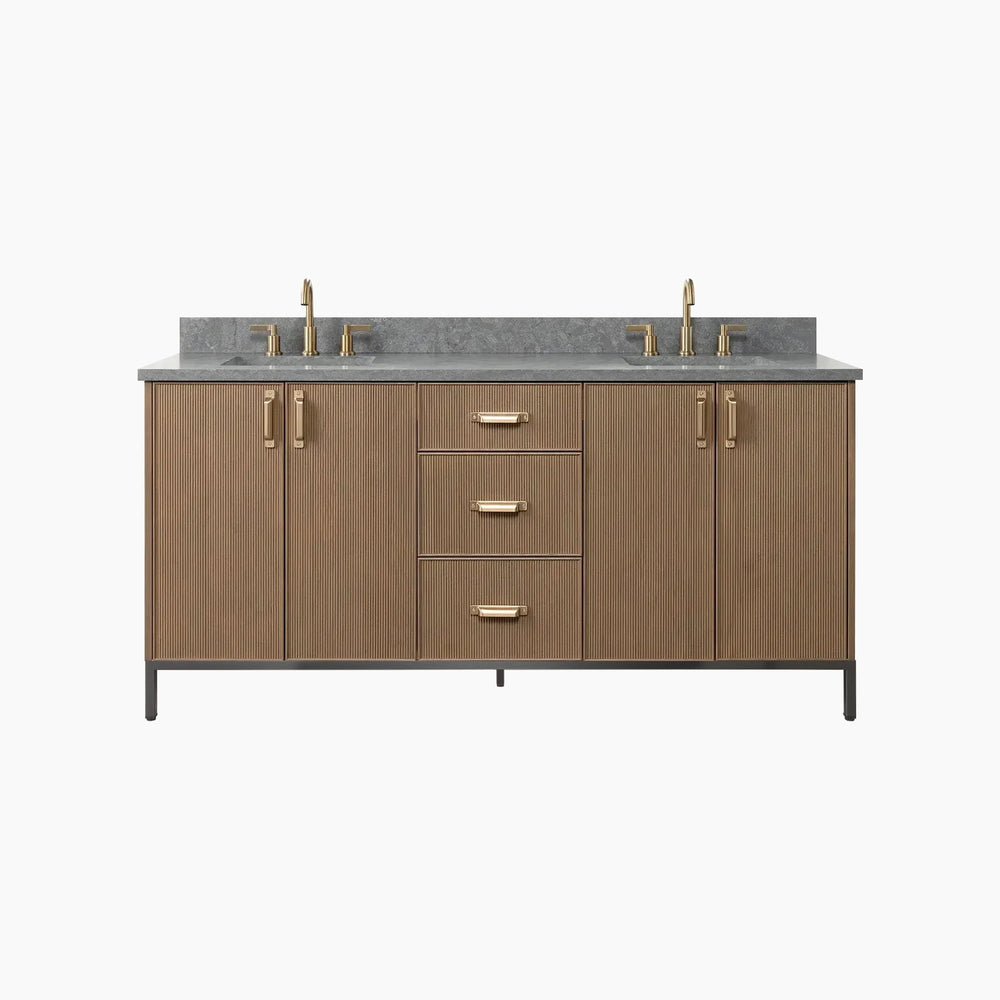 
                  
                    Malibu 72" Almond Coast Bathroom Vanity, Double Sink
                  
                