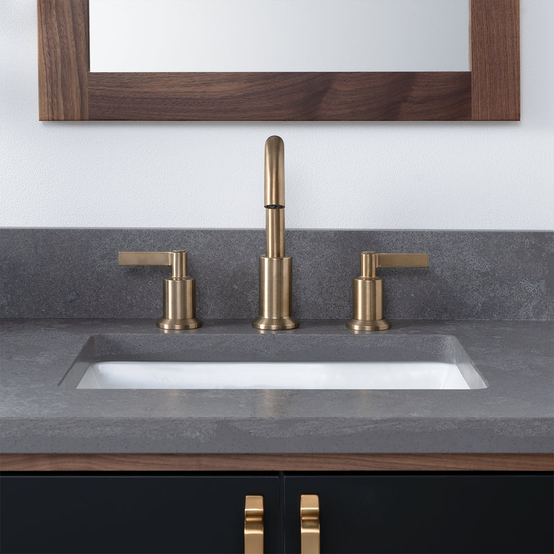 Sidney SLIM, 60" Teodor® Modern Wall Mount Matte Black Vanity, Double Sink