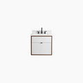 
                  
                    Sidney SLIM 24" Wall Mount Gloss White Bathroom Vanity - All Drawers Teodor Bathroom Vanity Canada
                  
                