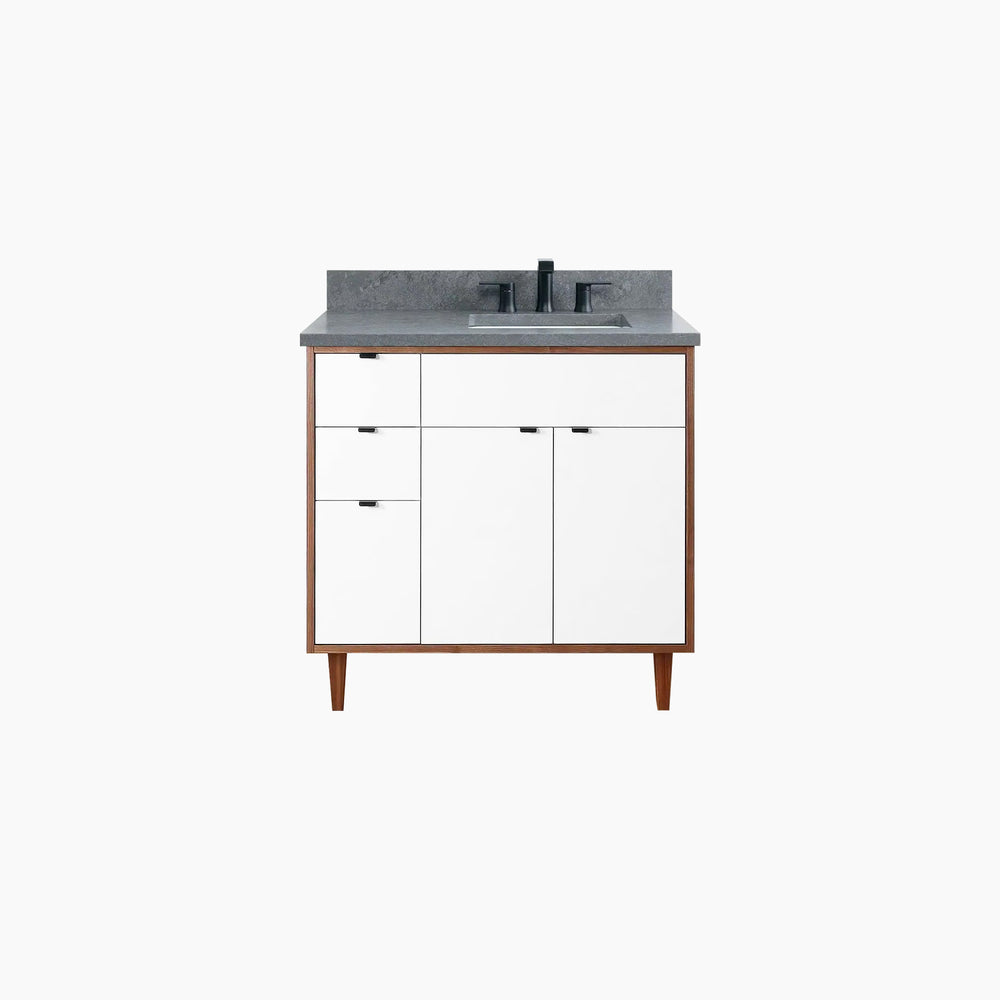 
                  
                    Sidney 36" Gloss White Bathroom Vanity, Right Sink
                  
                