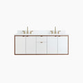 
                  
                    Sidney SLIM 60" Wall Mount Gloss White Bathroom Vanity, Double Sink Teodor Bathroom Vanity Canada
                  
                