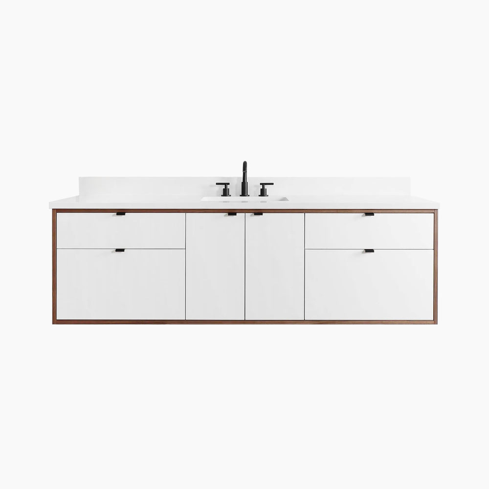 
                  
                    Sidney 72" Wall Mount Gloss White Bathroom Vanity
                  
                