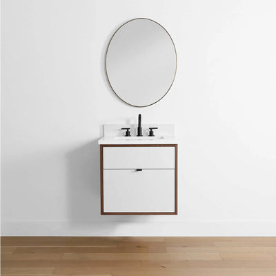 Sidney 24", Teodor® Modern Wall Mount Gloss White Vanity Teodor Bathroom VanityCanada
