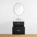 
                  
                    Sidney 24" Wall Mount Matte Black Bathroom Vanity - All Drawers
                  
                