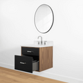 
                  
                    Sidney 24" Wall Mount Matte Black Bathroom Vanity - All Drawers
                  
                