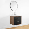 
                  
                    Sidney 24" Wall Mount Matte Black Bathroom Vanity - All Drawers
                  
                