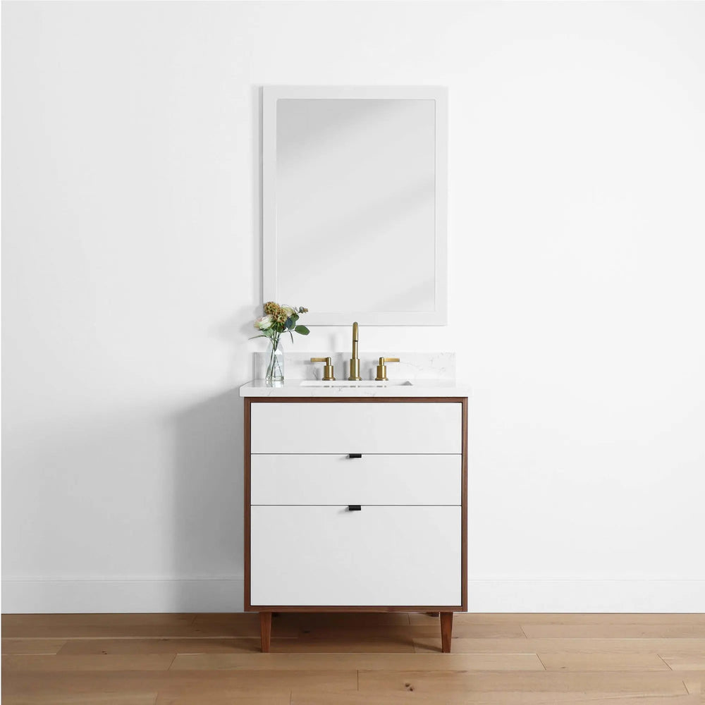 
                  
                    Sidney 30", Teodor® Modern Gloss White Vanity Teodor Bathroom VanityCanada
                  
                