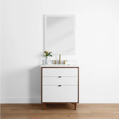 Sidney 30", Teodor® Modern Gloss White Vanity Teodor Bathroom VanityCanada