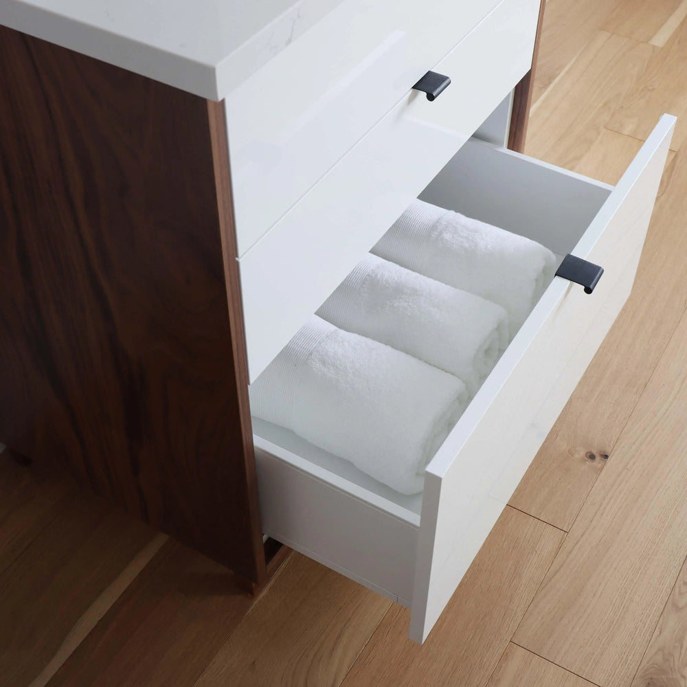 
                  
                    Sidney 30" Gloss White Bathroom Vanity - All Drawers
                  
                