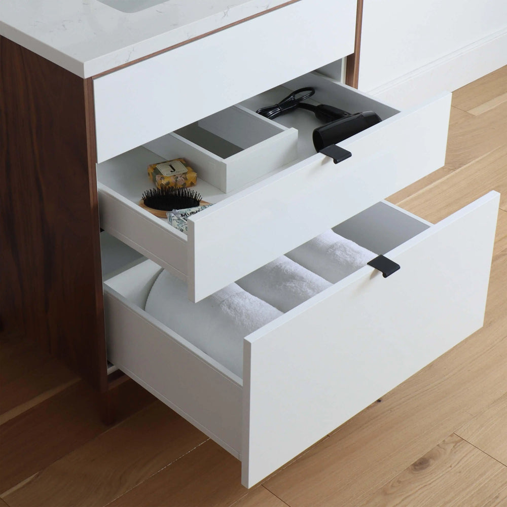 
                  
                    Sidney 30" Gloss White Bathroom Vanity - All Drawers
                  
                