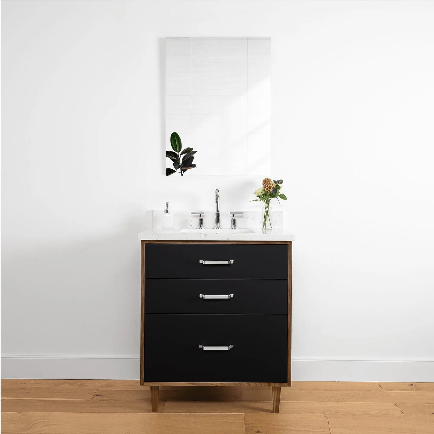 Sidney 30", Teodor® Modern Matte Black Vanity Teodor Bathroom VanityCanada