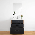 
                  
                    Sidney 30" Matte Black Bathroom Vanity - All Drawers
                  
                