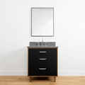 
                  
                    Sidney 30" Matte Black Bathroom Vanity - All Drawers
                  
                