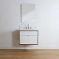 
                  
                    Sidney SLIM 30" Wall Mount Gloss White Bathroom Vanity - All Drawers Teodor Bathroom Vanity Canada
                  
                