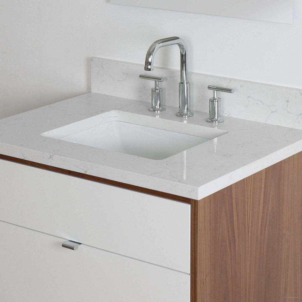 
                  
                    Sidney 30" Wall Mount Gloss White Bathroom Vanity - All Drawers
                  
                