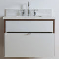 
                  
                    Sidney SLIM 30" Wall Mount Gloss White Bathroom Vanity - All Drawers Teodor Bathroom Vanity Canada
                  
                