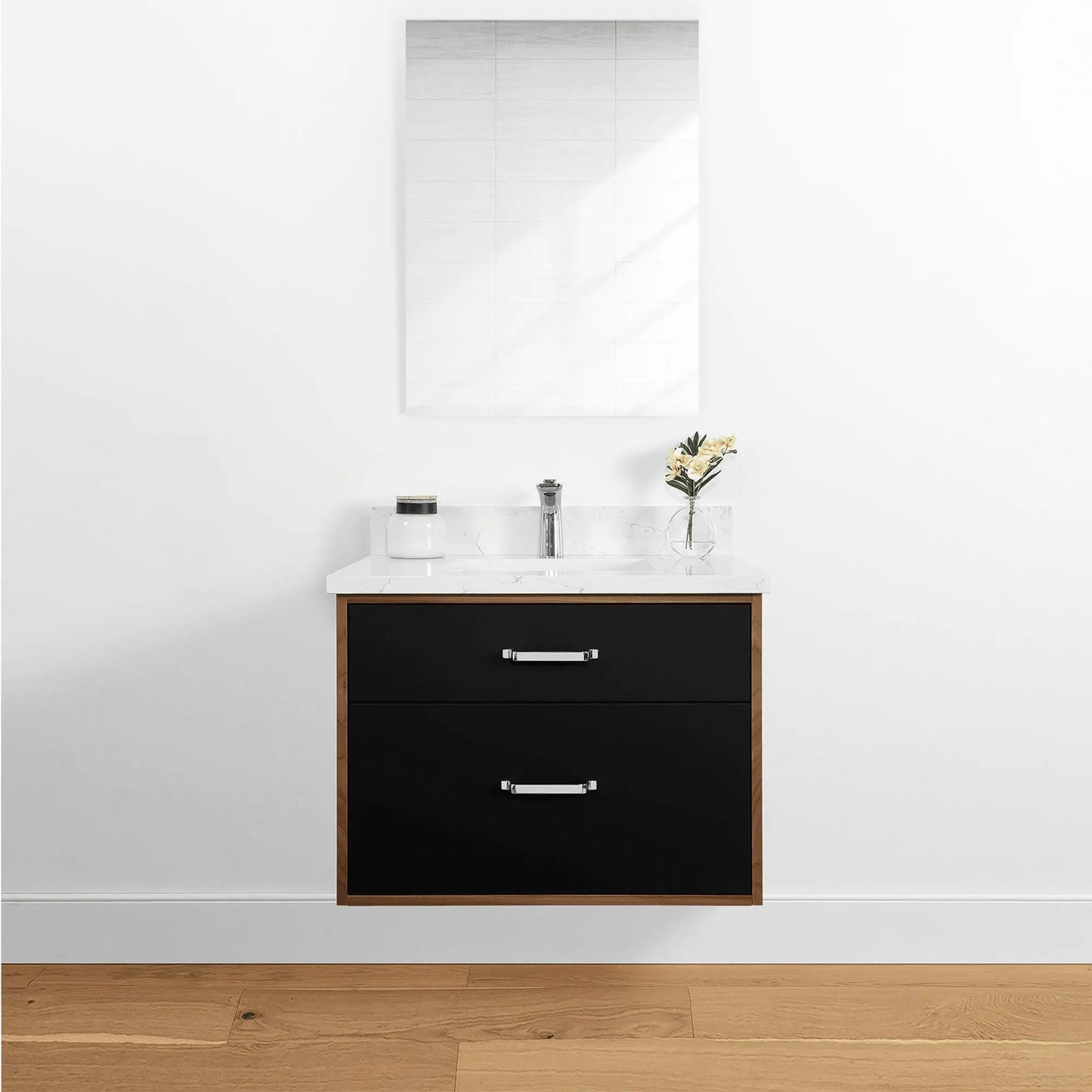 Sidney 30", Teodor® Modern Wall Mount Matte Black Vanity Teodor Bathroom VanityCanada