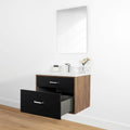 
                  
                    Sidney 30" Wall Mount Matte Black Bathroom Vanity - All Drawers
                  
                