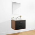 
                  
                    Sidney 30" Wall Mount Matte Black Bathroom Vanity - All Drawers
                  
                