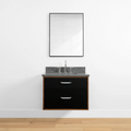 
                  
                    Sidney 30" Wall Mount Matte Black Bathroom Vanity - All Drawers
                  
                