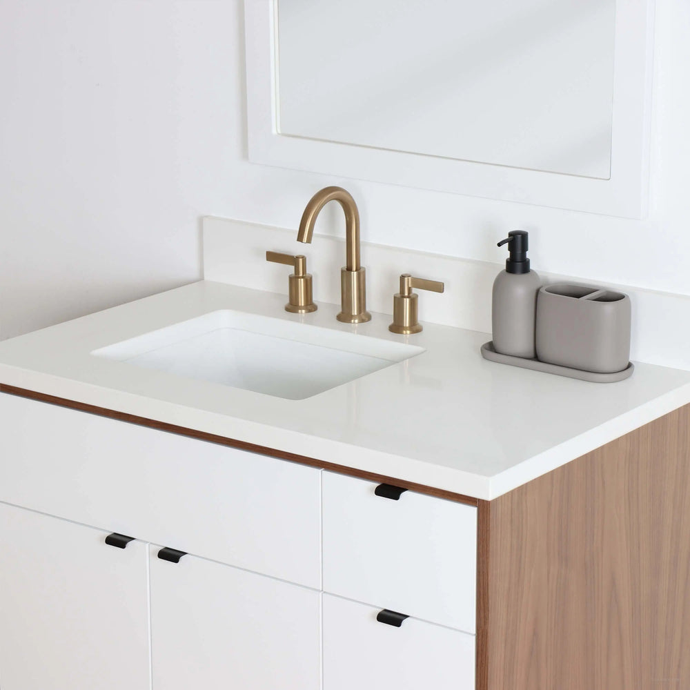 
                  
                    Sidney 36" Gloss White Bathroom Vanity, Left Sink
                  
                