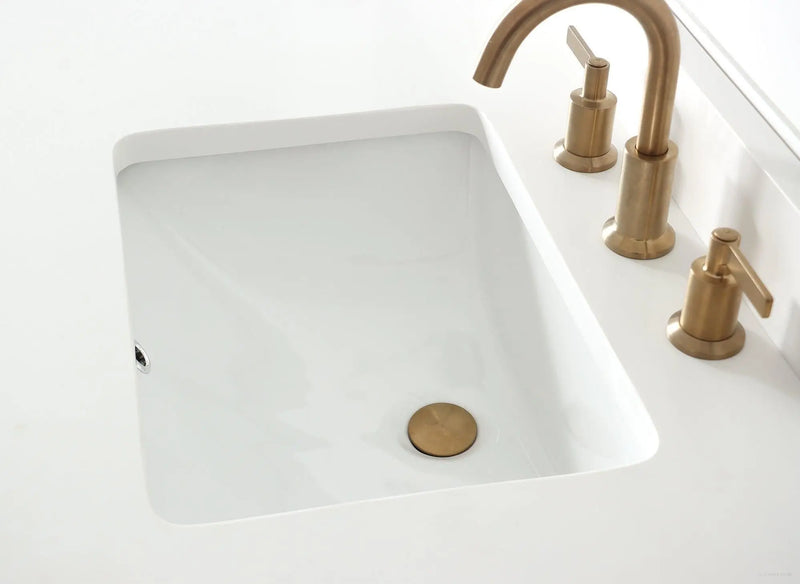 Sidney 36", Teodor® Modern Gloss White Vanity, Right Sink