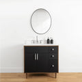 
                  
                    Sidney 36", Teodor® Modern Matte Black Vanity, Left Sink Teodor Bathroom VanityCanada
                  
                