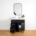 
                  
                    Sidney 36" Matte Black Bathroom Vanity, Right Sink
                  
                